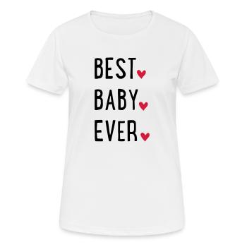 baby - Frauen T-Shirt atmungsaktiv - Weiß - Vorne - AI Model Female 172 dark (172cm)