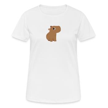 Hippo, Hippopotamus - Frauen T-Shirt atmungsaktiv - Weiß - Vorne - AI Model Female 172 dark (172cm)