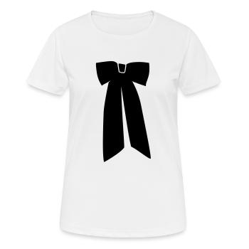 Fliege Mädchen corbata Krawatte Krawatte - Frauen T-Shirt atmungsaktiv - Weiß - Vorne - AI Model Female 172 dark (172cm)
