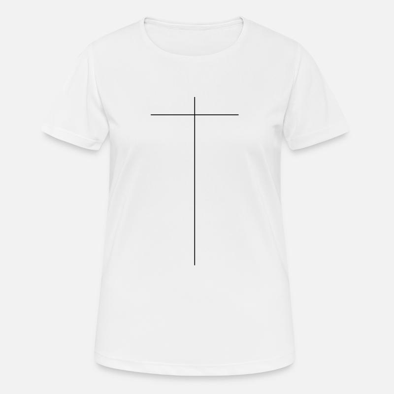 cross - Women's Breathable T-Shirt - white