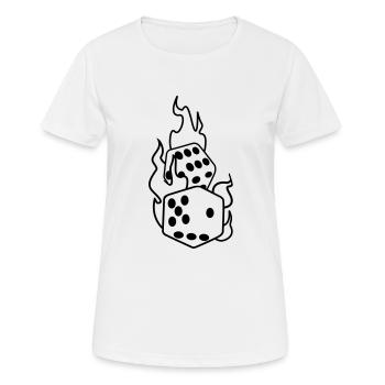 cartes - T-shirt respirant Femme - blanc - Devant - AI Model Female 172 dark (172cm)