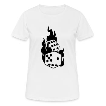 cartes - T-shirt respirant Femme - blanc - Devant - AI Model Female 172 dark (172cm)