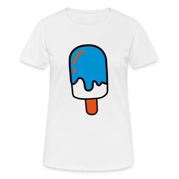 Eis am Stil - Frauen T-Shirt atmungsaktiv - Weiß - Vorne - AI Model Female 172 dark (172cm)