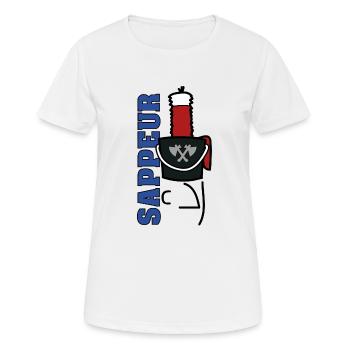 sapper - Women's Breathable T-Shirt - white - Front - AI Model Female 172 dark (172cm)
