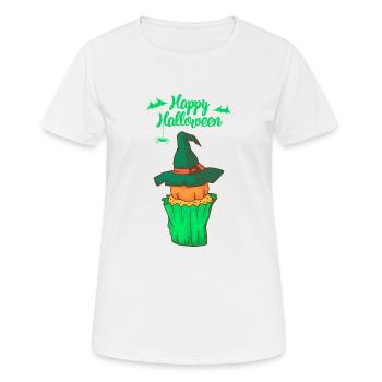 Halloween cupcake muffin cake baking sweets - Women's Breathable T-Shirt - white - Front - AI Model Female 172 dark (172cm)