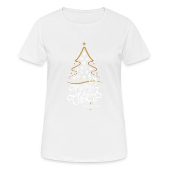 Merry Christmas - Merry Christmas - Women's Breathable T-Shirt - white - Front - AI Model Female 172 dark (172cm)
