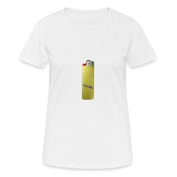 le feu voit grand - T-shirt respirant Femme - blanc - Devant - AI Model Female 172 dark (172cm)