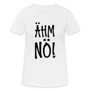 Um no - Women's Breathable T-Shirt - white - Front - AI Model Female 172 dark (172cm)