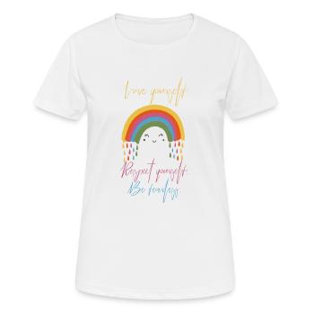Rainbow, Rainbow - Women's Breathable T-Shirt - white - Front - AI Model Female 172 dark (172cm)