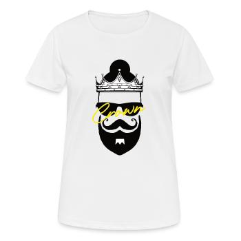 Krone - Frauen T-Shirt atmungsaktiv - Weiß - Vorne - AI Model Female 172 dark (172cm)
