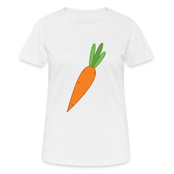 Carotte - T-shirt respirant Femme - blanc - Devant - AI Model Female 172 dark (172cm)