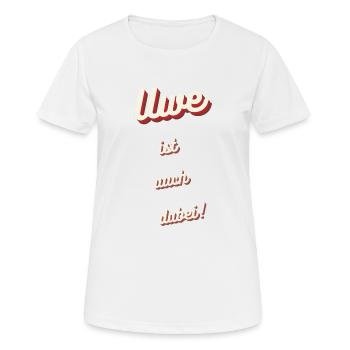 Uwe ist auch dabei! - Frauen T-Shirt atmungsaktiv - Weiß - Vorne - AI Model Female 172 dark (172cm)