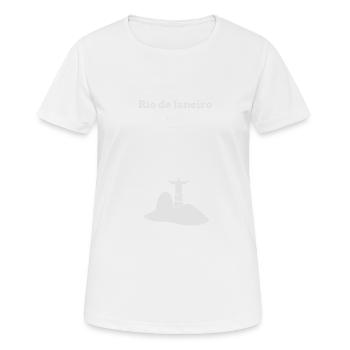 Rio de Janeiro Lieblingsstadt Koordinaten - Frauen T-Shirt atmungsaktiv - Weiß - Vorne - AI Model Female 172 dark (172cm)