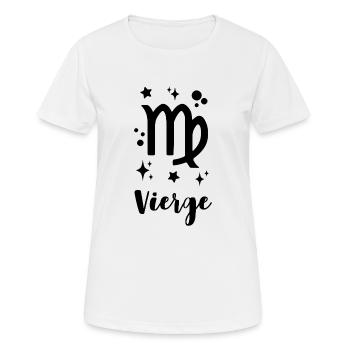 vierge - T-shirt respirant Femme - blanc - Devant - AI Model Female 172 dark (172cm)
