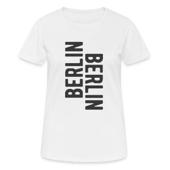 Lettrage berlinois Slogan de Berlin - T-shirt respirant Femme - blanc - Devant - AI Model Female 172 dark (172cm)