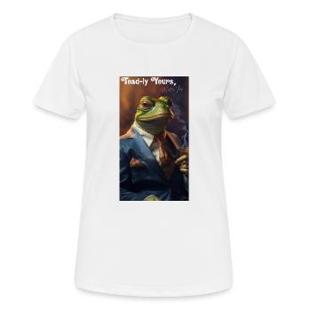 Crapaud - T-shirt respirant Femme - blanc - Devant - AI Model Female 172 dark (172cm)