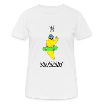be different - Frauen T-Shirt atmungsaktiv - Weiß - Vorne - AI Model Female 172 dark (172cm)