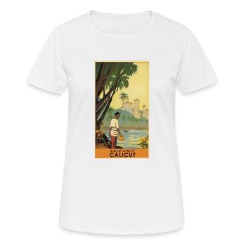 Affiche vintage classique de Calicut - T-shirt respirant Femme - blanc - Devant - AI Model Female 172 dark (172cm)