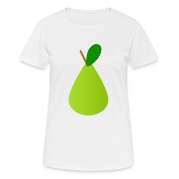 Poire - T-shirt respirant Femme - blanc - Devant - AI Model Female 172 dark (172cm)