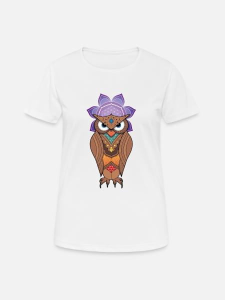 Owl - Women's Breathable T-Shirt - white