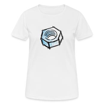 Screw nut, screw, tool - Women's Breathable T-Shirt - white - Front - AI Model Female 172 dark (172cm)