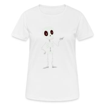 Skelett - Frauen T-Shirt atmungsaktiv - Weiß - Vorne - AI Model Female 172 dark (172cm)