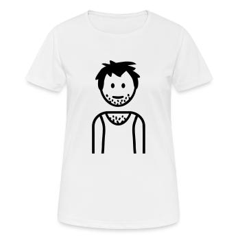 Arbeitslos - Frauen T-Shirt atmungsaktiv - Weiß - Vorne - AI Model Female 172 dark (172cm)