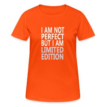 I am unique - Women's Breathable T-Shirt - neon orange - Front - AI Model Female 172 dark (172cm)