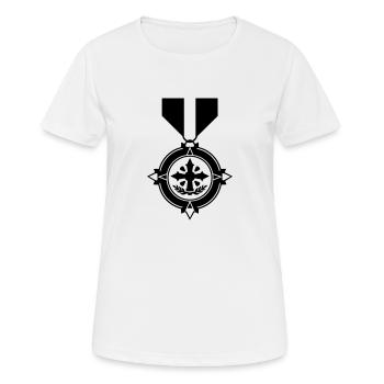 military medal - Women's Breathable T-Shirt - white - Front - AI Model Female 172 dark (172cm)