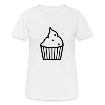 muffin - Women's Breathable T-Shirt - white - Front - AI Model Female 172 dark (172cm)