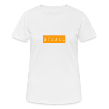 sich treu bleiben - Frauen T-Shirt atmungsaktiv - Weiß - Vorne - AI Model Female 172 dark (172cm)