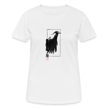 crow edge - T-shirt respirant Femme - blanc - Devant - AI Model Female 172 dark (172cm)