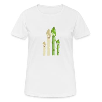 asparagus family,asparagus,white asparagus,family - Women's Breathable T-Shirt - white - Front - AI Model Female 172 dark (172cm)