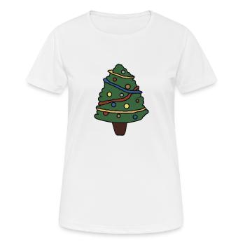 Sapin - T-shirt respirant Femme - blanc - Devant - AI Model Female 172 dark (172cm)