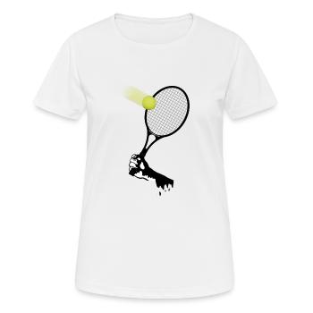 tennis_2 - Frauen T-Shirt atmungsaktiv - Weiß - Vorne - AI Model Female 172 dark (172cm)