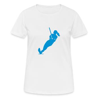 Ski nautique - T-shirt respirant Femme - blanc - Devant - AI Model Female 172 dark (172cm)