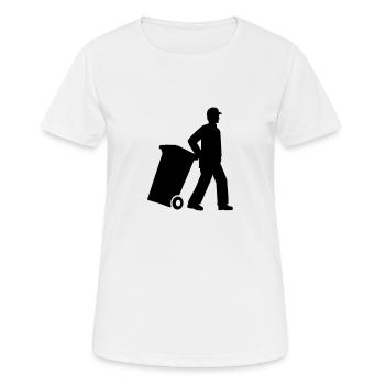 Garbage man - Women's Breathable T-Shirt - white - Front - AI Model Female 172 dark (172cm)