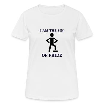 I am the sin of pride - Women's Breathable T-Shirt - white - Front - AI Model Female 172 dark (172cm)