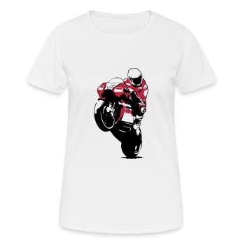 Moto-GP Racing - Women's Breathable T-Shirt - white - Front - AI Model Female 172 dark (172cm)