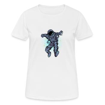 Astronaut - Frauen T-Shirt atmungsaktiv - Weiß - Vorne - AI Model Female 172 dark (172cm)