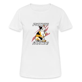 kawaii - T-shirt respirant Femme - blanc - Devant - AI Model Female 172 dark (172cm)