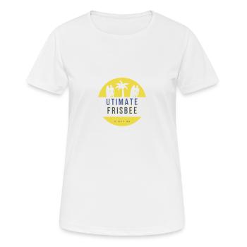 Ulti Beach13 - Frauen T-Shirt atmungsaktiv - Weiß - Vorne - AI Model Female 172 dark (172cm)