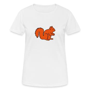 Ecureuil - T-shirt respirant Femme - blanc - Devant - AI Model Female 172 dark (172cm)