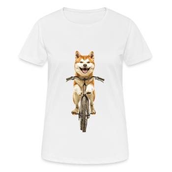 Akita - Frauen T-Shirt atmungsaktiv - Weiß - Vorne - AI Model Female 172 dark (172cm)