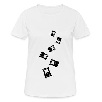 Arcade Retro Gamer - Frauen T-Shirt atmungsaktiv - Weiß - Vorne - AI Model Female 172 dark (172cm)