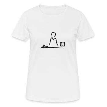 richter im gericht - Frauen T-Shirt atmungsaktiv - Weiß - Vorne - AI Model Female 172 dark (172cm)