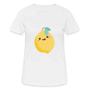 lemon - Women's Breathable T-Shirt - white - Front - AI Model Female 172 dark (172cm)