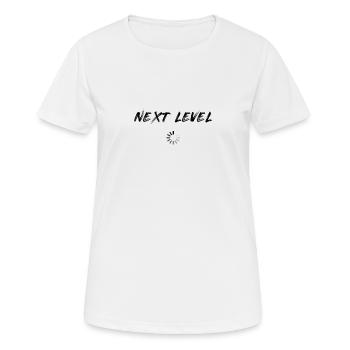 Next Level Motivation - Frauen T-Shirt atmungsaktiv - Weiß - Vorne - AI Model Female 172 dark (172cm)
