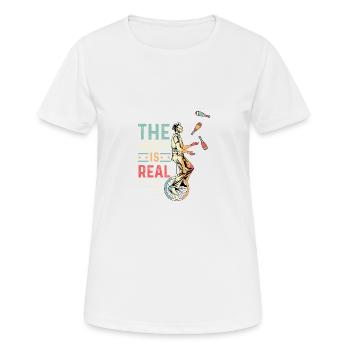 Jonglieren ist real Jongleur Gift - Frauen T-Shirt atmungsaktiv - Weiß - Vorne - AI Model Female 172 dark (172cm)