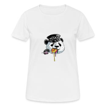 Panda Cop Polizist Gift - Frauen T-Shirt atmungsaktiv - Weiß - Vorne - AI Model Female 172 dark (172cm)